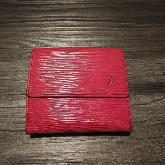 Louis Vuitton Handbags - Louis Vuitton Red Epi Leather Elise Wallet